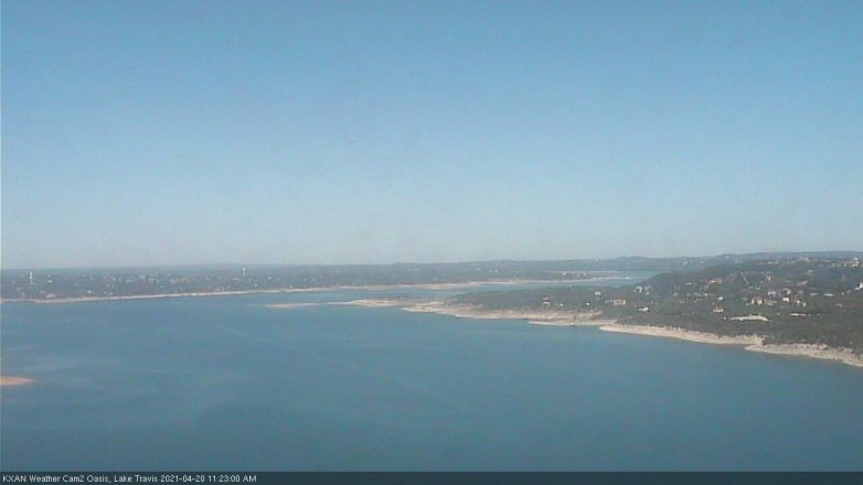 Lake Travis webcam, April 20, 2021 11:25 AM CT