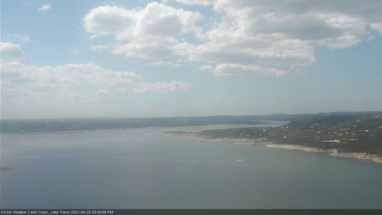 Lake Travis webcam, April 20, 2021 3:00 PM CT