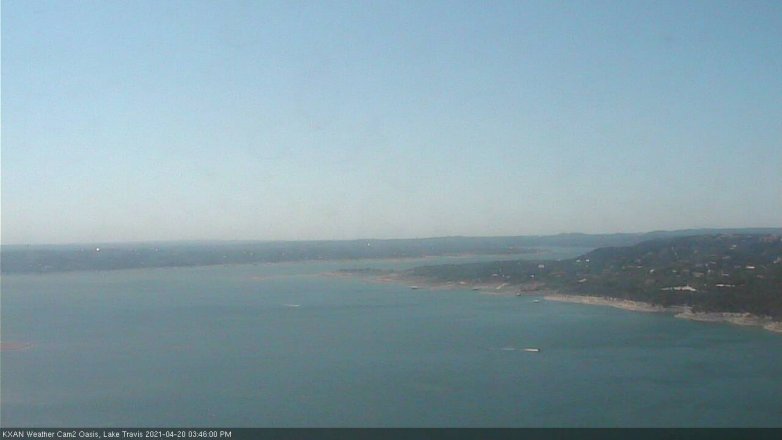 Lake Travis webcam, April 20, 2021 3:45 PM CT