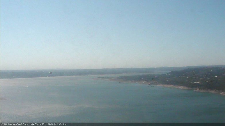 Lake Travis webcam, April 20, 2021 4:25 PM CT