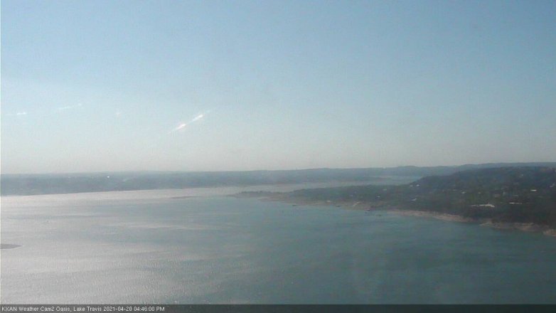 Lake Travis webcam, April 20, 2021 4:45 PM CT