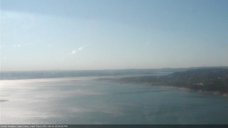 Lake Travis webcam, April 20, 2021 5:00 PM CT