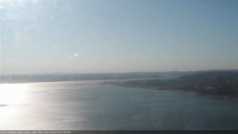 Lake Travis webcam, April 20, 2021 5:25 PM CT