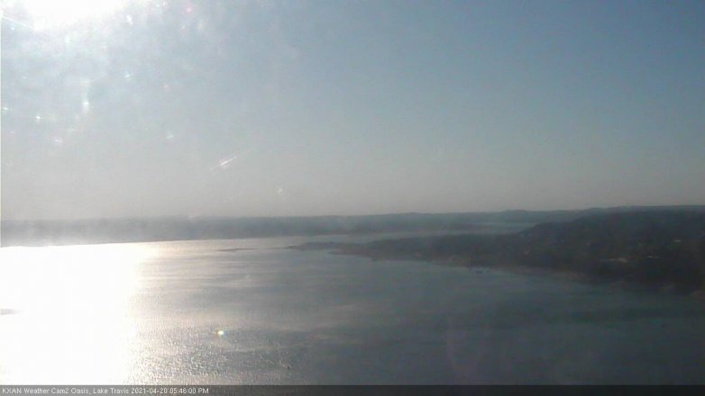 Lake Travis webcam, April 20, 2021 5:45 PM CT