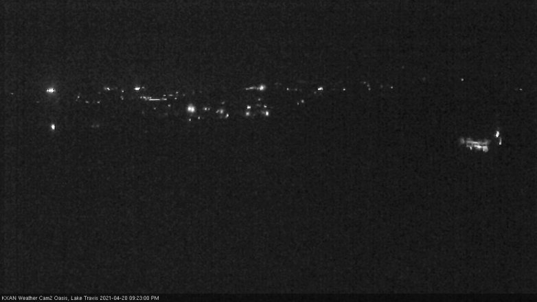 Lake Travis webcam, April 20, 2021 9:25 PM CT
