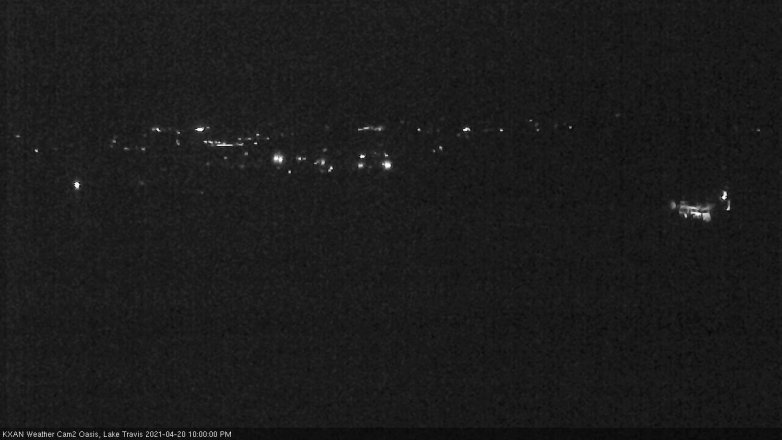 Lake Travis webcam, April 20, 2021 10:00 PM CT