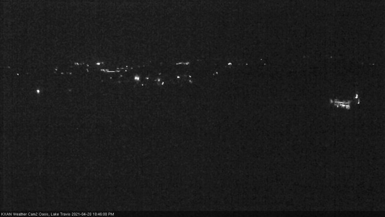 Lake Travis webcam, April 20, 2021 10:45 PM CT