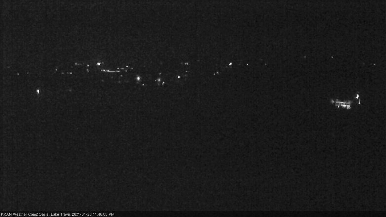 Lake Travis webcam, April 20, 2021 11:45 PM CT
