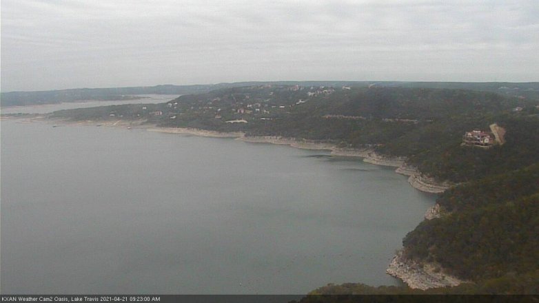 Lake Travis webcam, April 21, 2021 9:25 AM CT