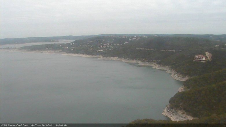 Lake Travis webcam, April 21, 2021 10:00 AM CT