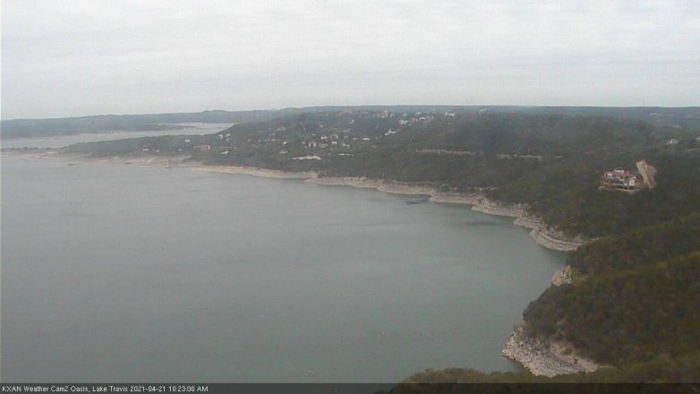 Lake Travis webcam, April 21, 2021 10:25 AM CT