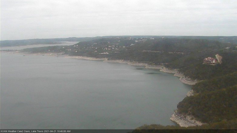 Lake Travis webcam, April 21, 2021 10:45 AM CT