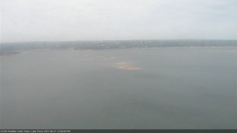 Lake Travis webcam, April 21, 2021 12:00 PM CT