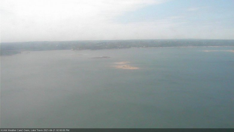 Lake Travis webcam, April 21, 2021 2:00 PM CT
