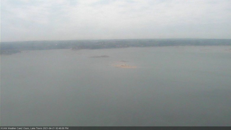 Lake Travis webcam, April 21, 2021 2:45 PM CT
