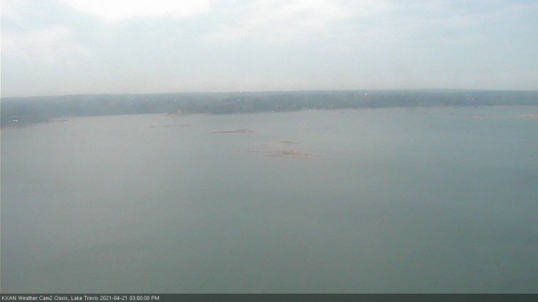 Lake Travis webcam, April 21, 2021 3:00 PM CT