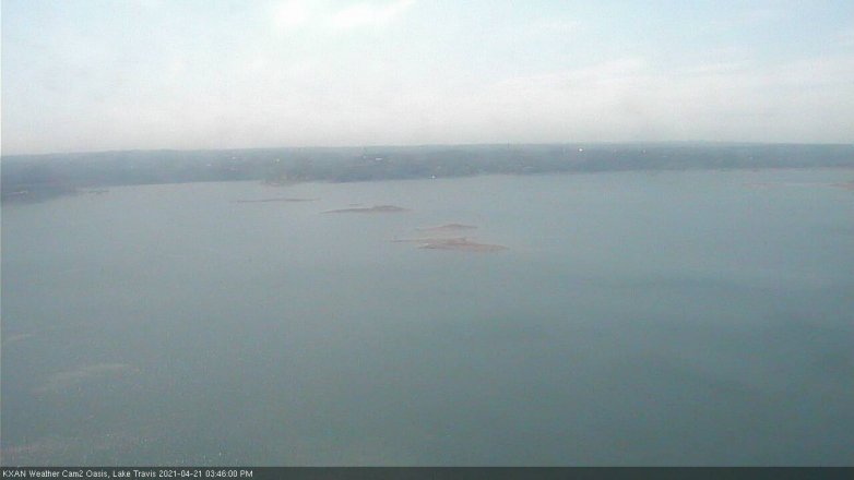 Lake Travis webcam, April 21, 2021 3:45 PM CT
