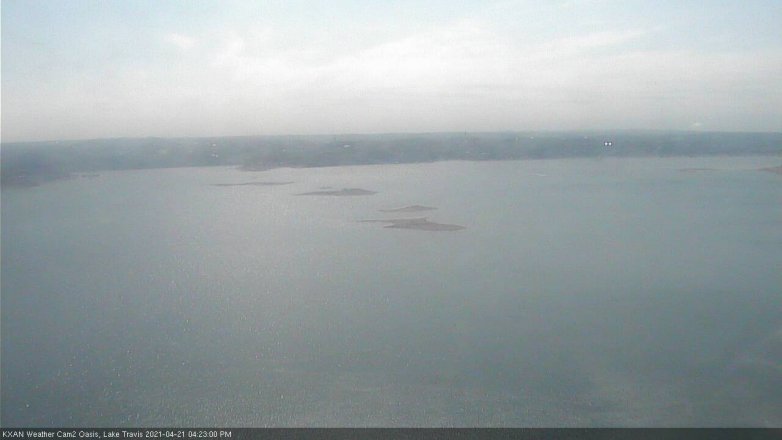 Lake Travis webcam, April 21, 2021 4:25 PM CT