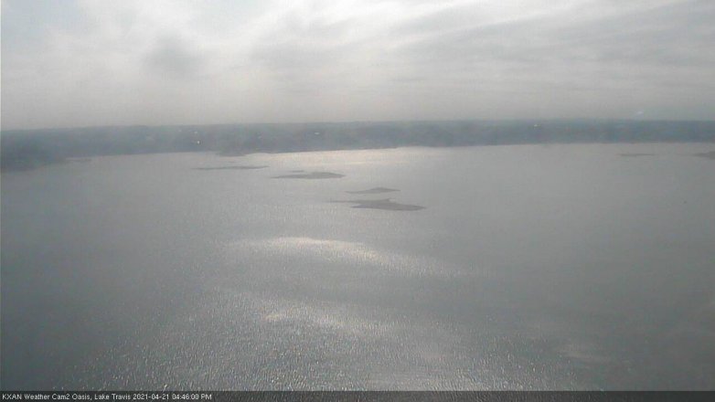 Lake Travis webcam, April 21, 2021 4:45 PM CT