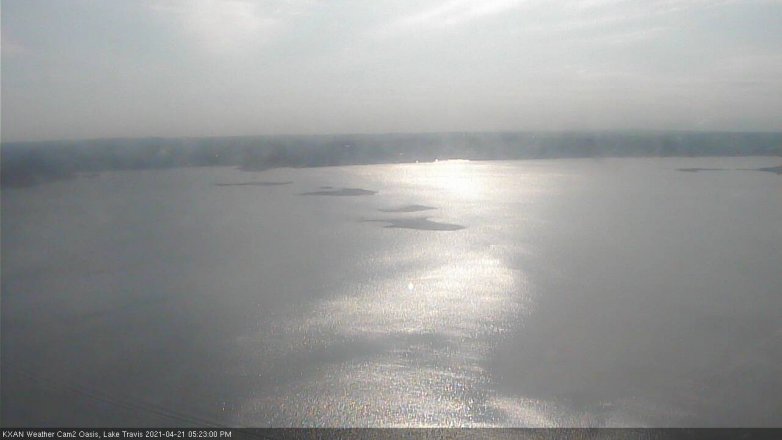 Lake Travis webcam, April 21, 2021 5:25 PM CT