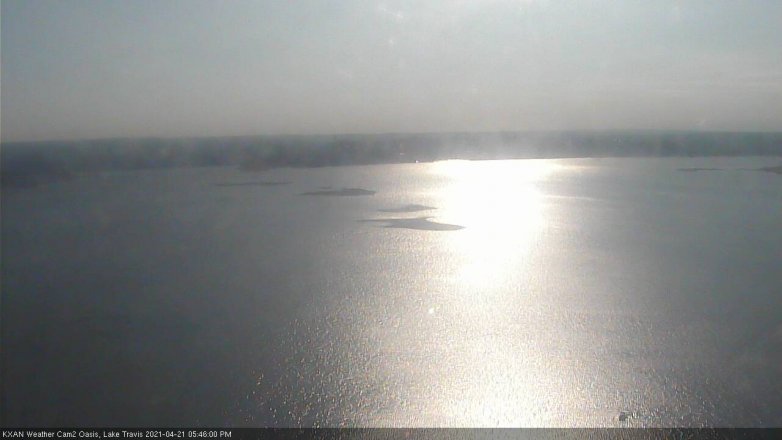 Lake Travis webcam, April 21, 2021 5:45 PM CT