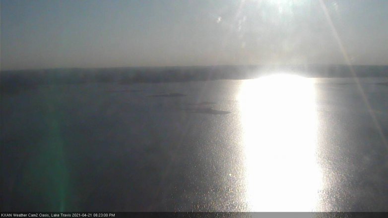 Lake Travis webcam, April 21, 2021 6:25 PM CT