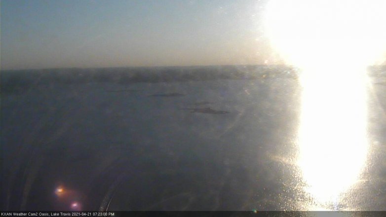 Lake Travis webcam, April 21, 2021 7:25 PM CT