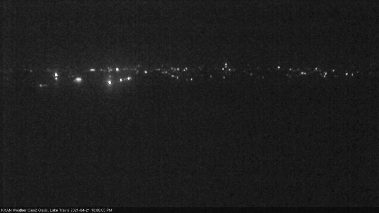 Lake Travis webcam, April 21, 2021 10:00 PM CT