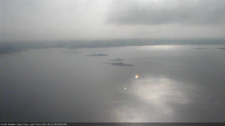 Lake Travis webcam, April 23, 2021 5:45 PM CT