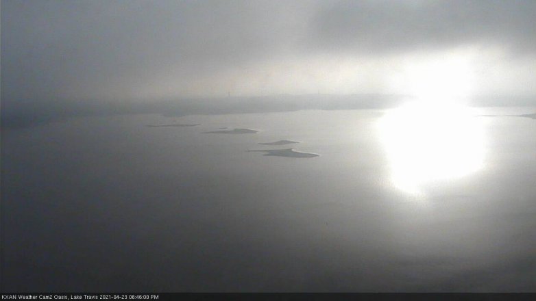 Lake Travis webcam, April 23, 2021 6:45 PM CT