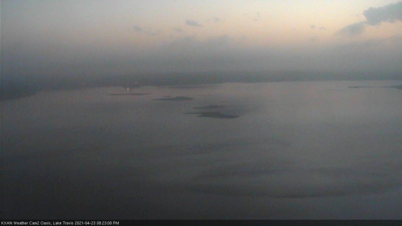 Lake Travis webcam, April 23, 2021 8:25 PM CT