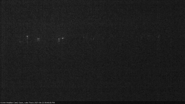 Lake Travis webcam, April 23, 2021 9:45 PM CT