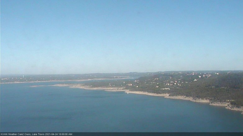 Lake Travis webcam, April 24, 2021 10:00 AM CT