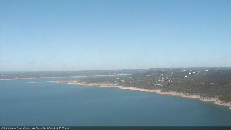 Lake Travis webcam, April 24, 2021 11:00 AM CT