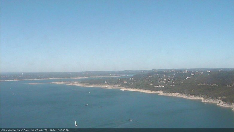 Lake Travis webcam, April 24, 2021 12:00 PM CT