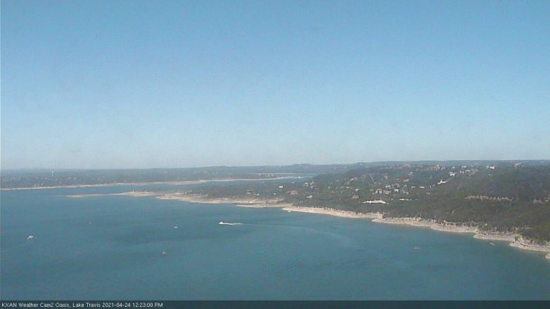 Lake Travis webcam, April 24, 2021 12:25 PM CT