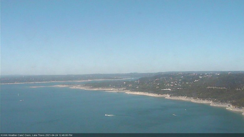 Lake Travis webcam, April 24, 2021 12:45 PM CT
