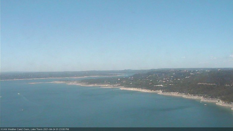 Lake Travis webcam, April 24, 2021 1:25 PM CT