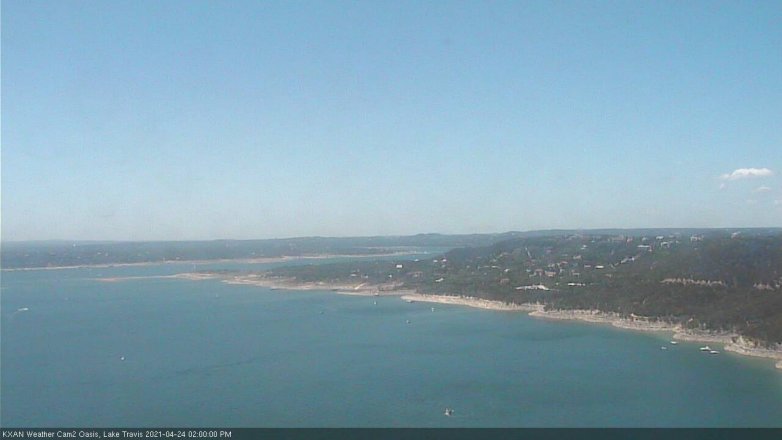 Lake Travis webcam, April 24, 2021 2:00 PM CT