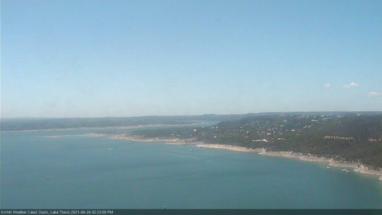 Lake Travis webcam, April 24, 2021 2:25 PM CT