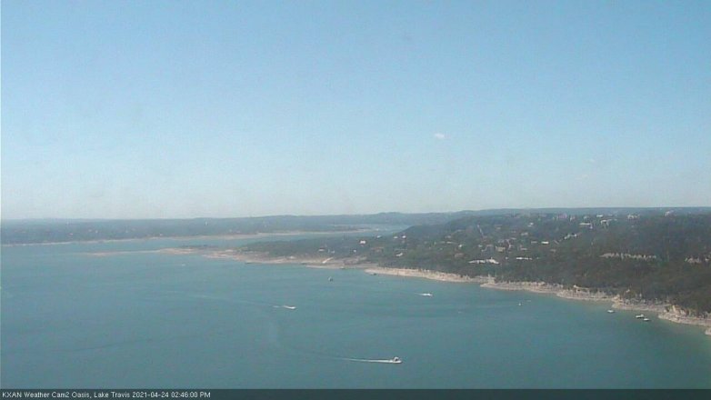 Lake Travis webcam, April 24, 2021 2:45 PM CT