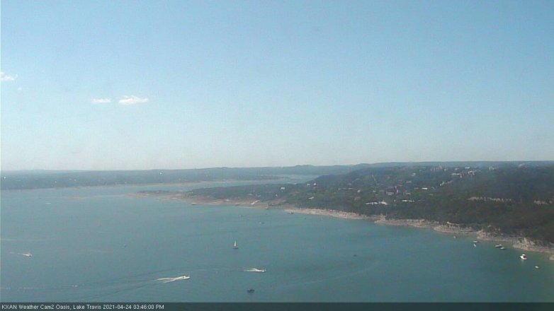 Lake Travis webcam, April 24, 2021 3:45 PM CT