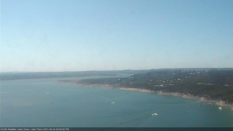 Lake Travis webcam, April 24, 2021 4:00 PM CT
