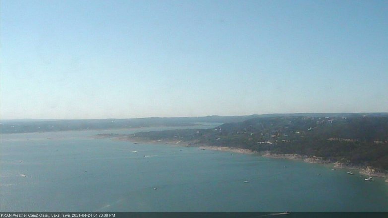Lake Travis webcam, April 24, 2021 4:25 PM CT