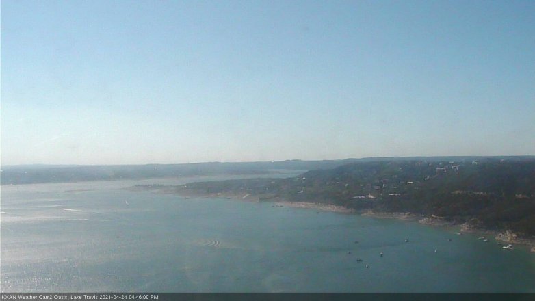 Lake Travis webcam, April 24, 2021 4:45 PM CT