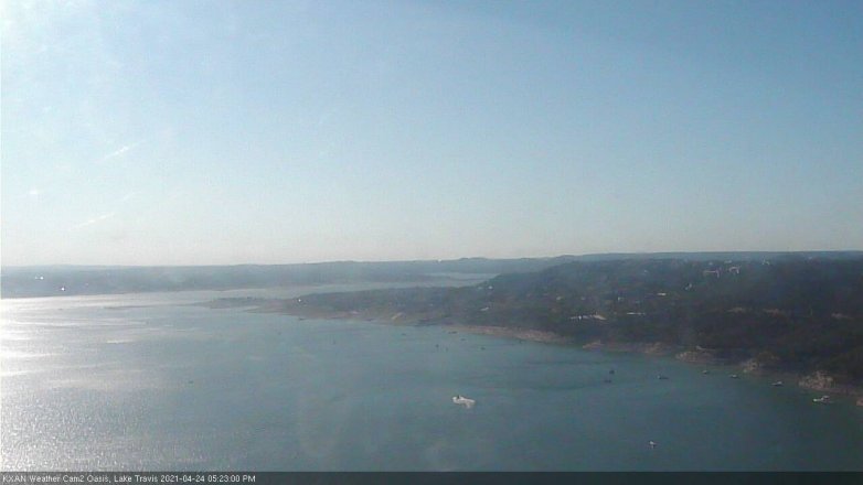Lake Travis webcam, April 24, 2021 5:25 PM CT