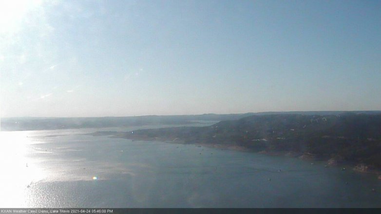 Lake Travis webcam, April 24, 2021 5:45 PM CT