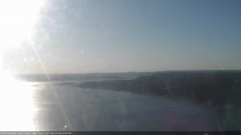 Lake Travis webcam, April 24, 2021 6:25 PM CT