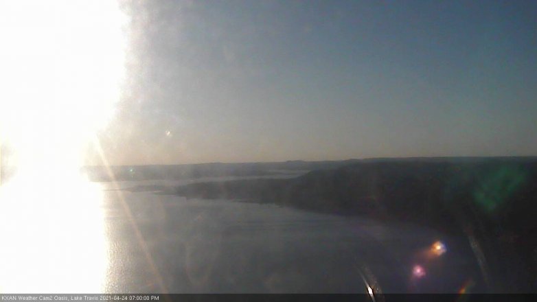 Lake Travis webcam, April 24, 2021 7:00 PM CT