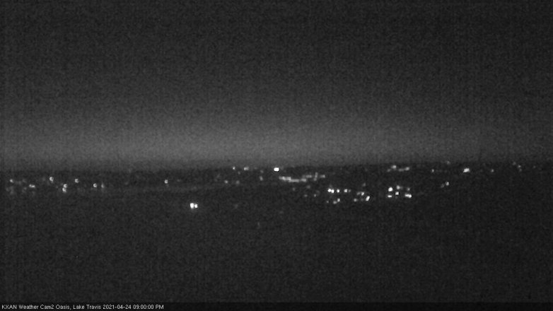 Lake Travis webcam, April 24, 2021 9:00 PM CT